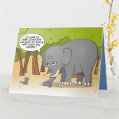 Een olifant is niet bang van muizen. karte (Gelbe Blume)