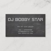 Een proffesioneel goud DJ pictogram visitekaartje Visitenkarte (Rückseite)