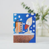 Eend in bad bubbels boek time to relax me time postkarte (Stehend Vorderseite)