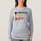 Eendracht Maakt Macht Belgisches Motto, Belgien T-Shirt (Vorderseite)