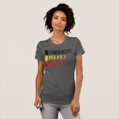 Eendracht Maakt Macht Belgisches Motto, Belgien T-Shirt (Vorne ganz)