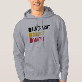 Eendracht Maakt Macht belgisches Motto Hoodie