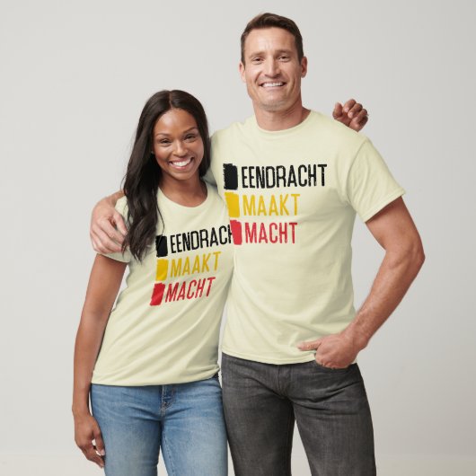 Eendracht Maakt Macht Belgisches Motto T-Shirt, Be T-Shirt (Unisex)