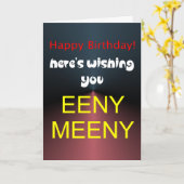 Eeny, mein Geburtstag Karte (Gelbe Blume)