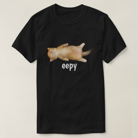 Eepy Cat Meme Funny Sleepy Cat Humor Sarcastic T-Shirt (Design vorne)