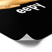 Eepy Cat Meme Funny Sleepy Cat Viral Gen Z Sarcast Poster (Ecke)