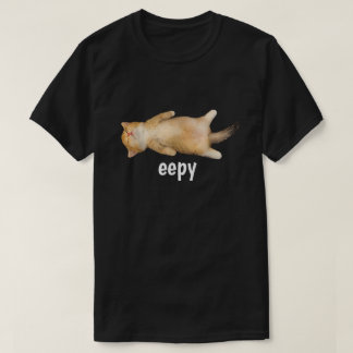 Eepy Cat Meme Lustiger Schlafkatzen-Humor Sarkasti T-Shirt