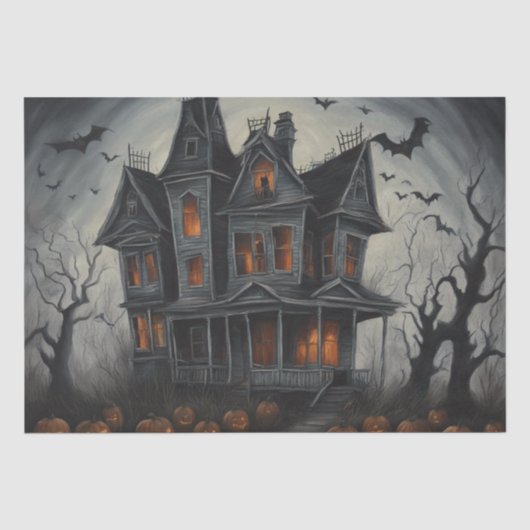 Eerie Abode: Spuk Hausgemälde Seidenpapier (Vorderseite)