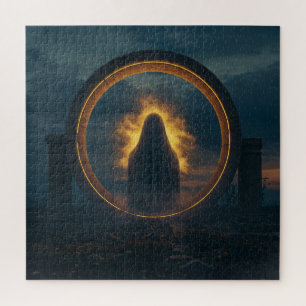 Eerie Ancient Robed Spirit Blick durch Ring Puzzle