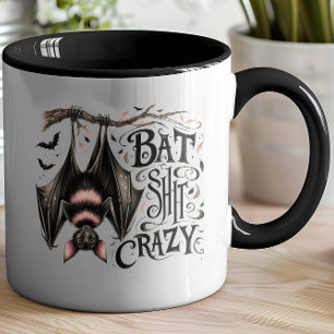 Eerie Arboreal Bat Deco Tasse