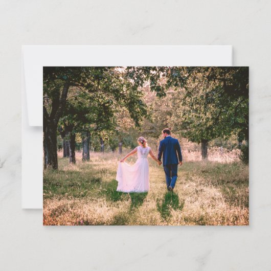 Eerie Autumn Halloween Wedween Dankeschön Card Dankeskarte (Rückseite)