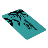 Eerie Bats Halloween Flexi Magnet, Aqua Magnet (Rechte Seite)