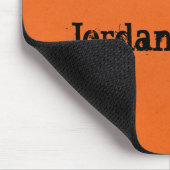 Eerie Bats Halloween Mousepad, Orange Mousepad (Ecke)