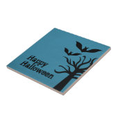 Eerie Bats Halloween Tile, blau Fliese (Seite)