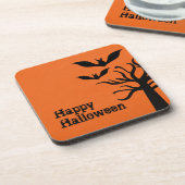 Eerie Bats Halloween Untersetzer Set, Orange (Linke Seite)