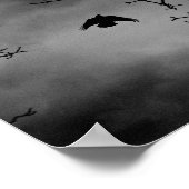 Eerie Bird im Flug Poster (Ecke)