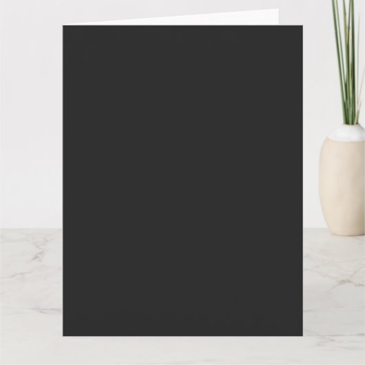 Eerie Black BIG Grußkarte Karte (Vorderseite)