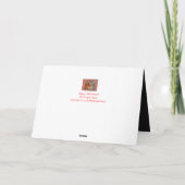 Eerie Black Cat Halloween Feiertagskarte (Rückseite)