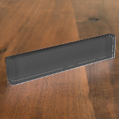 Eerie Black Desk Namensplakette (Seite)