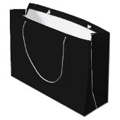 Eerie Black Large Geschenktasche Große Geschenktüte (Rückseite Schrägansicht)