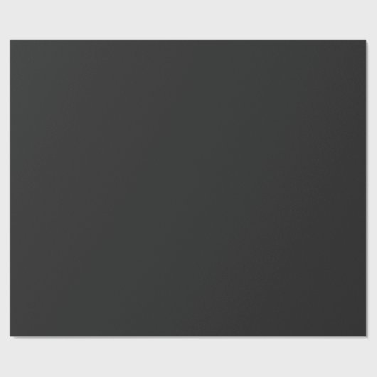 Eerie Black Matte Wrapping Paper Geschenkpapier (Flach)