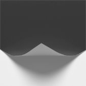 Eerie Black Matte Wrapping Paper Geschenkpapier (Ecke)