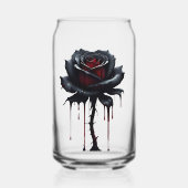 Eerie black rose can glass dosenglas (Vorderseite)