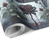 Eerie Black Rose Geschenkpapier (Rolleneckpunkt)