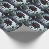 Eerie Black Rose Geschenkpapier (Ecke)