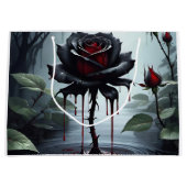 Eerie Black Rose Große Geschenktüte (Vorderseite)