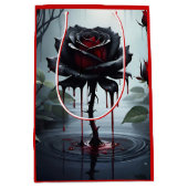 Eerie Black Rose Mittlere Geschenktüte (Vorderseite)