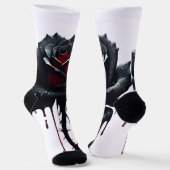 Eerie Black Rose Socken (Gewinkelt)