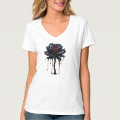 Eerie Black Rose T-Shirt (Vorderseite)