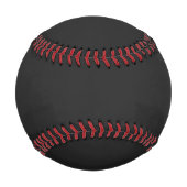 Eerie Black Solid Color Baseball (Rückseite)