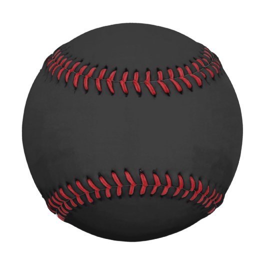 Eerie Black Solid Color Baseball (Vorderseite)