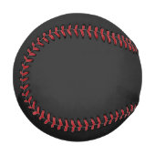 Eerie Black Solid Color Baseball (Vorderseite Links)