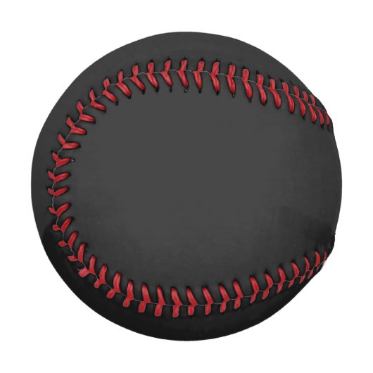 Eerie Black Solid Color Baseball (Vorderseite Links)