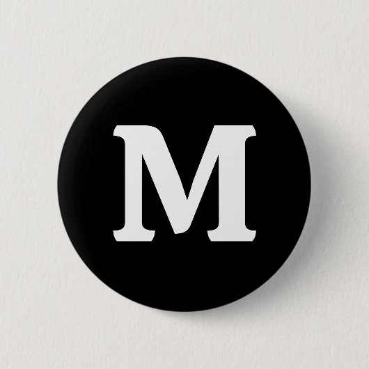 Eerie Black Solid Color Button (Vorderseite)