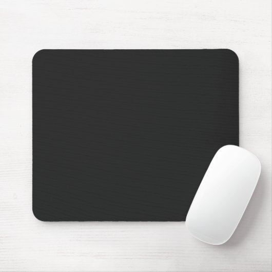Eerie Black Solid Color Mousepad (Mit Mouse)