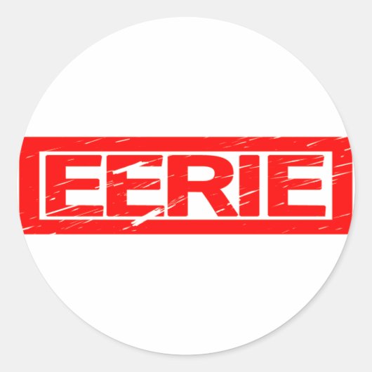 Eerie Briefmarke Runder Aufkleber (Vorderseite)