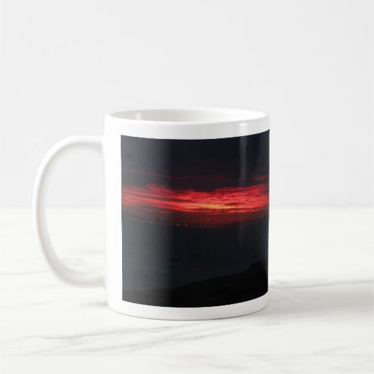 Eerie But Beautiful Sunset Kaffeetasse (Links)