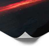 Eerie But Beautiful Sunset Poster (Ecke)