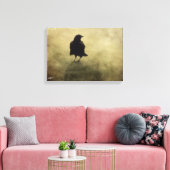 Eerie Crow in Nebel Leinwanddruck (Insitu (Wohnzimmer))