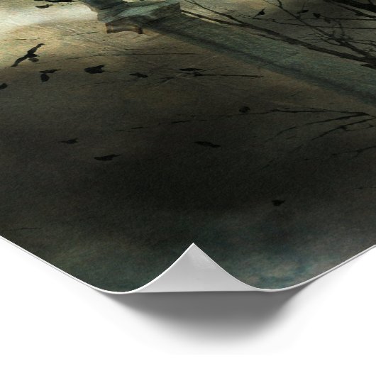 Eerie Crow Moon Poster (Ecke)