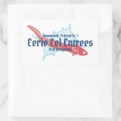 Eerie Eel Entrees Seven Lugano - The Restaurant Rechteckiger Aufkleber (Tasche)