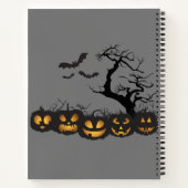 Eerie Elegance: Halloween Anpassbare Spirale Notizblock (Rückseite)