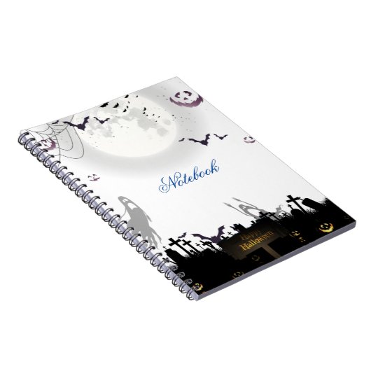 Eerie Elegance: Halloween-Inspiriert Spiral-Notebo Notizblock (Rechte Seite)