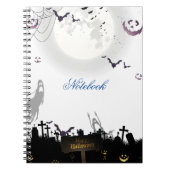 Eerie Elegance: Halloween-Inspiriert Spiral-Notebo Notizblock (Vorderseite)