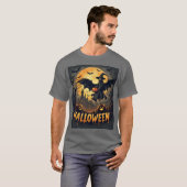 Eerie Elegance: Halloween Mystique T-Shirt (Vorne ganz)