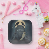 Eerie Elegant Zombie Wedding Paper Tellers Pappteller (Party)